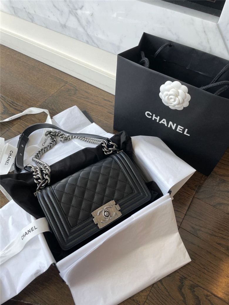 购物分享｜Chanel leboy 🖤 黑银yyds！！