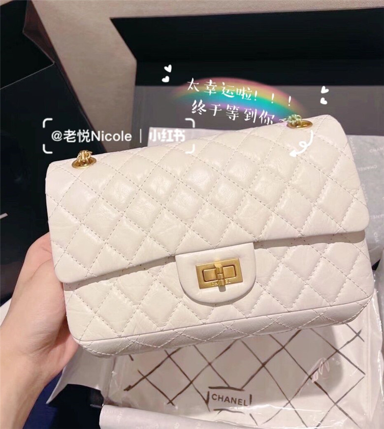 香奈儿 CHANEL2.55🤍白金那个美的呀～💛