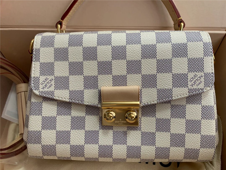 LV 白棋盘邮差croisette还是老花neverfull