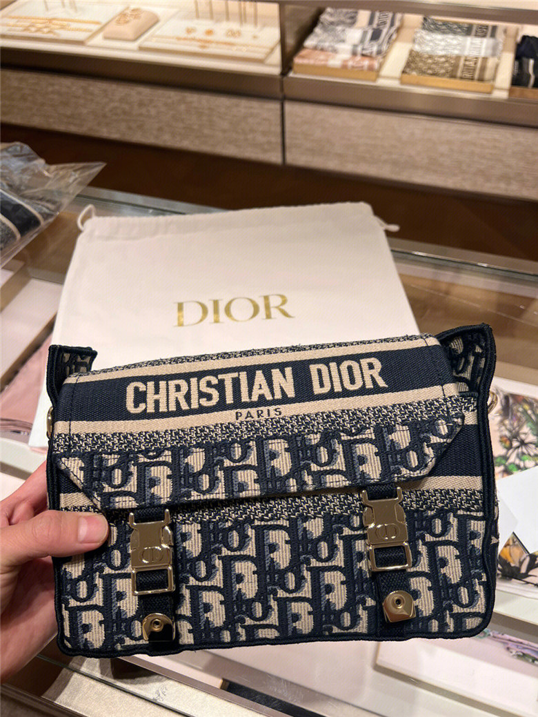 dior camp小号老花邮差包男女背都可以背