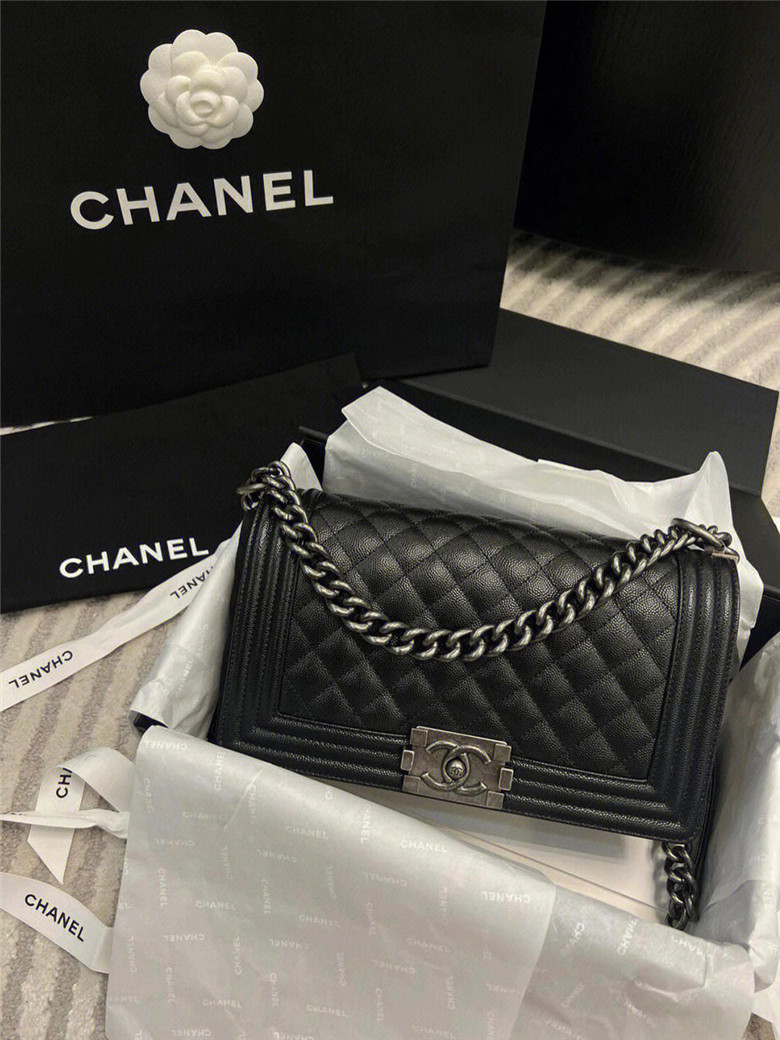 Chanel Leboy黑银鱼子酱 🖤做旧链条复古感满满💯