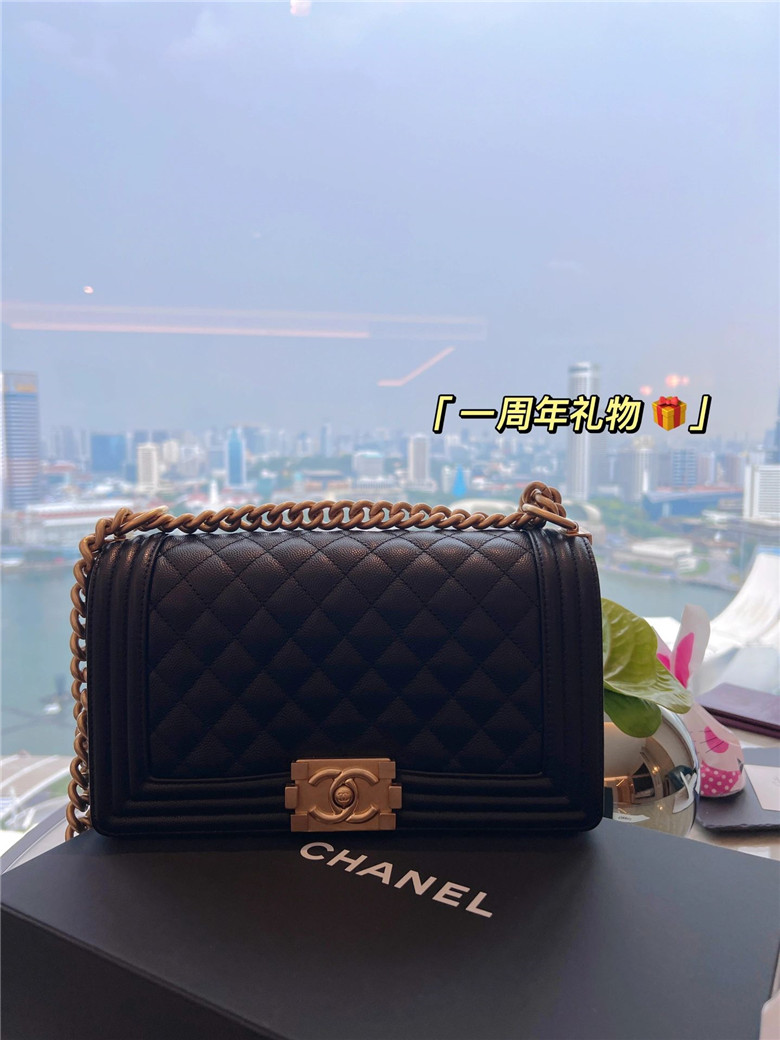 一周年礼物｜新加坡金沙香奈儿 leboy黑金中号