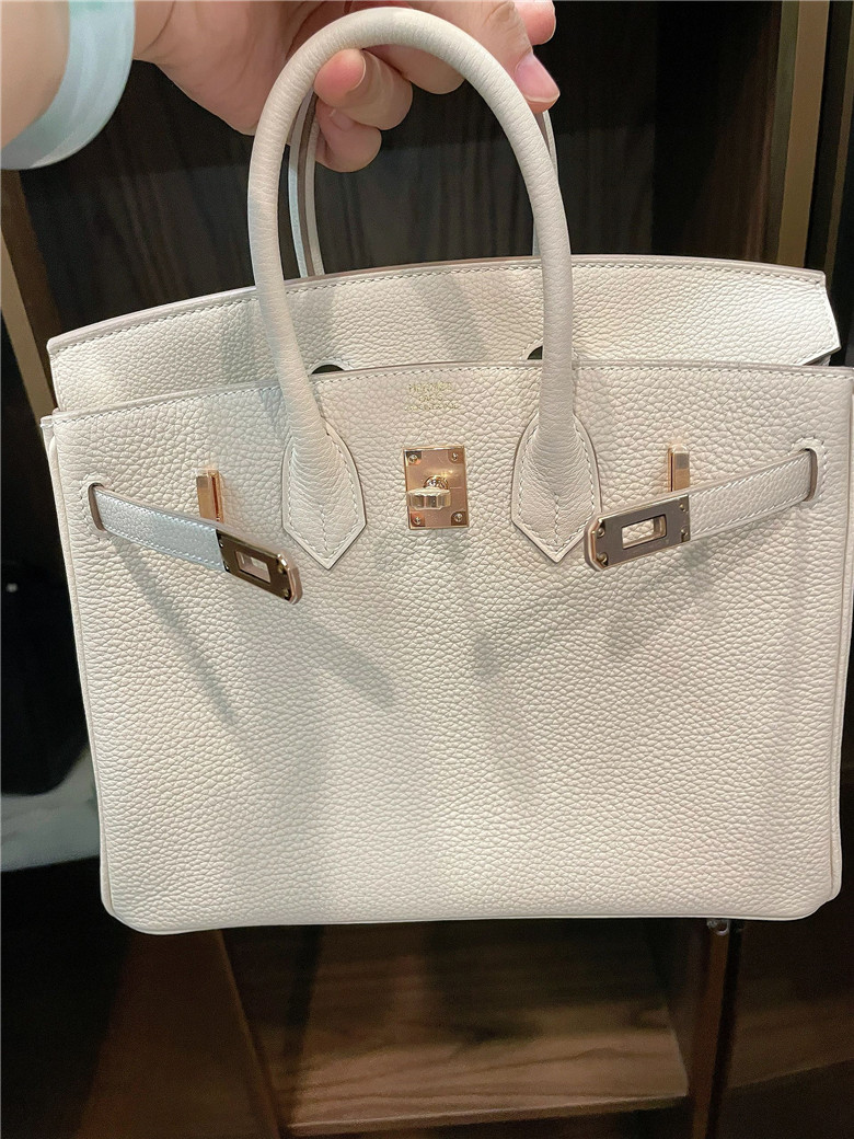 爱马仕 Birkin25奶昔白